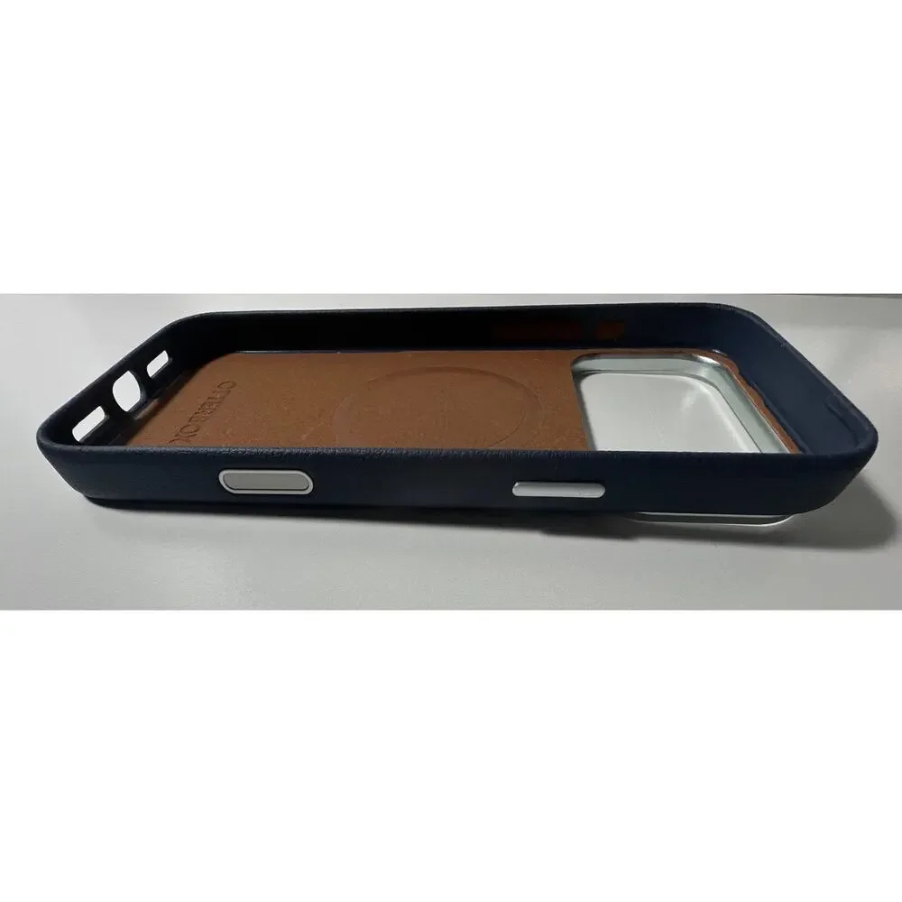 OtterBox iPhone 17 Pro Max Symmetry Series Cactus Leather Case Blue Sentiment